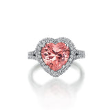 Kalpli Yüzük - Morganit Pudra Pembesi