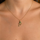 Pave Melting Y Necklace