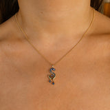 Pave Melting S Necklace