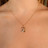 Diamond Love Letters B Necklace