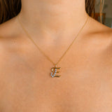 Diamond Love Letters E Necklace