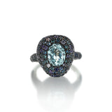 Bonbon Yüzük - Akuamarin ve Mavi Safir