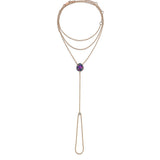 All Over Bonbons Handchain with Amethyst