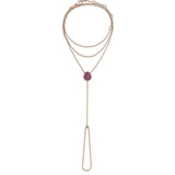 All Over Bonbons Handchain with Pink Sapphire